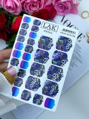 wp034 Плёнка для педикюра LAK NAILS #WP034