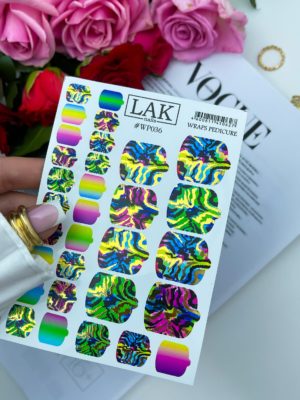 wp036 Плёнка для педикюра LAK NAILS #WP036