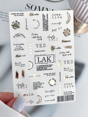 Слайдер-дизайн LAK NAILS #F244